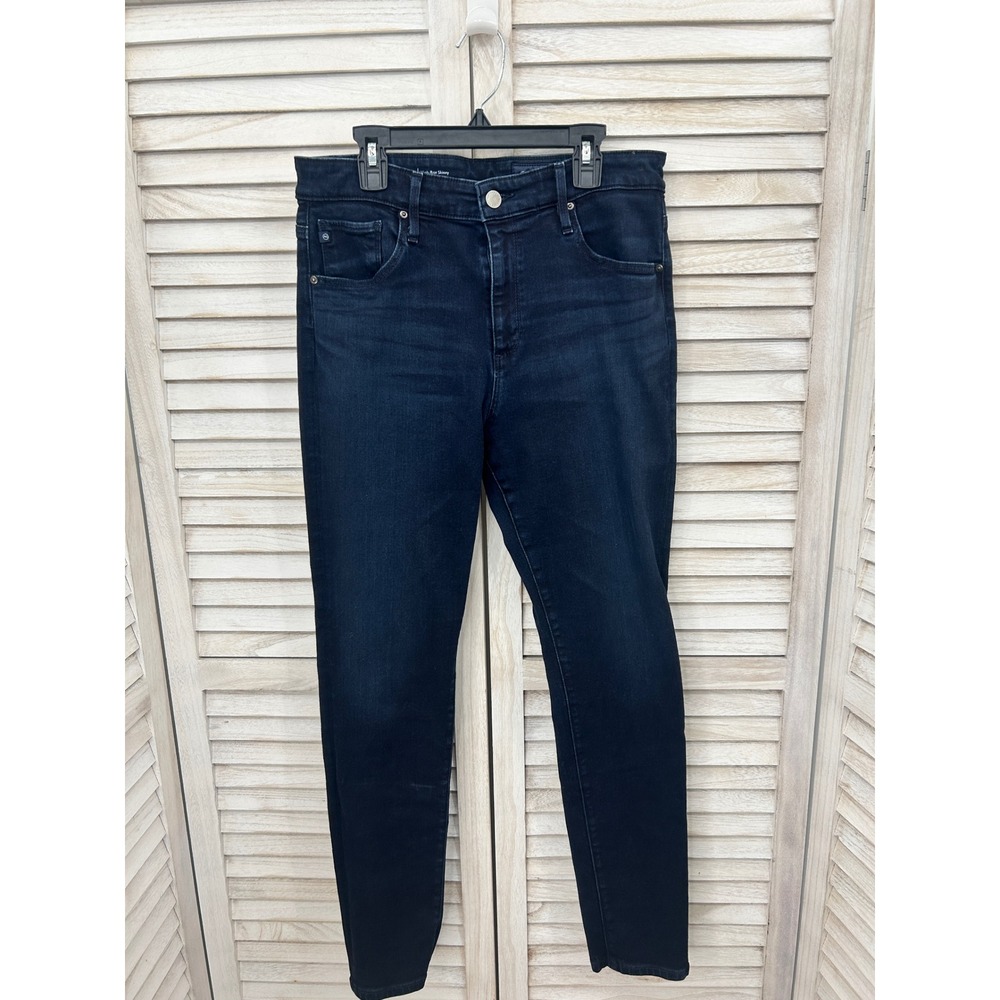 AG Adriano Goldschmied Farrah Ankle 31 Dark Blue Wash Denim Skinny Jeans